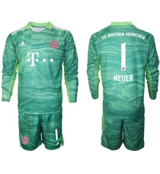 Men Bayern Long Sleeve Soccer Jerseys 554