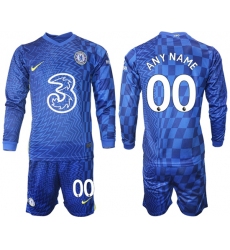 Men Chelsea Long Sleeve Soccer Jerseys 510 Customized