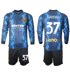 Men Inter Milan Long Sleeve Soccer Jerseys 503