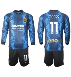 Men Inter Milan Long Sleeve Soccer Jerseys 511