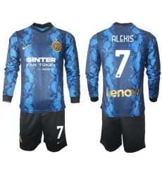 Men Inter Milan Long Sleeve Soccer Jerseys 516