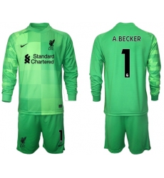 Men Liverpool Long Sleeve Soccer Jerseys 517