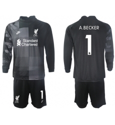 Men Liverpool Long Sleeve Soccer Jerseys 519