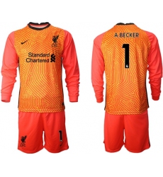 Men Liverpool Long Sleeve Soccer Jerseys 530