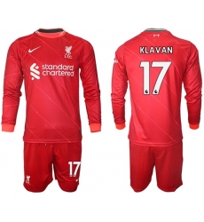 Men Liverpool Long Sleeve Soccer Jerseys 537