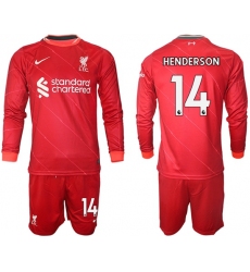 Men Liverpool Long Sleeve Soccer Jerseys 539