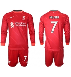 Men Liverpool Long Sleeve Soccer Jerseys 544