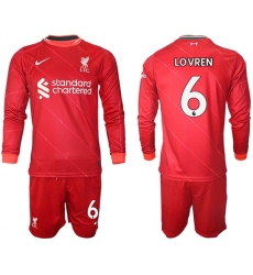 Men Liverpool Long Sleeve Soccer Jerseys 545