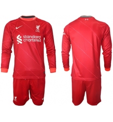 Men Liverpool Long Sleeve Soccer Jerseys 549