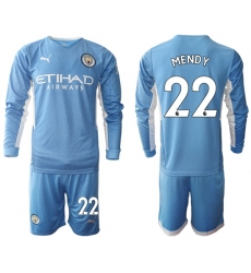Men Manchester City Long Sleeve Soccer Jerseys 504