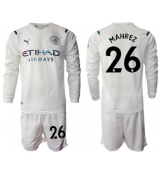 Men Manchester City Long Sleeve Soccer Jerseys 523