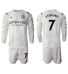 Men Manchester City Long Sleeve Soccer Jerseys 532