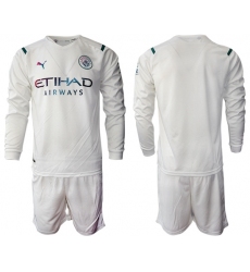 Men Manchester City Long Sleeve Soccer Jerseys 537