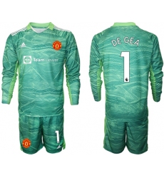 Men Manchester United Long Sleeve Soccer Jerseys 501