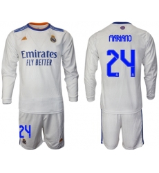 Men Real Madrid Long Sleeve Soccer Jerseys 560