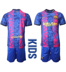 Kids Barcelona Soccer Jerseys 015