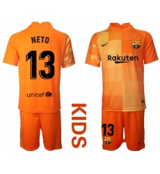 Kids Barcelona Soccer Jerseys 022