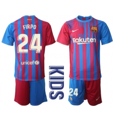 Kids Barcelona Soccer Jerseys 040