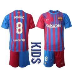 Kids Barcelona Soccer Jerseys 058