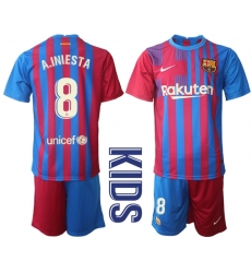 Kids Barcelona Soccer Jerseys 059