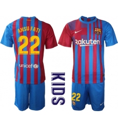 Kids Barcelona Soccer Jerseys 067