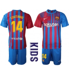 Kids Barcelona Soccer Jerseys 069