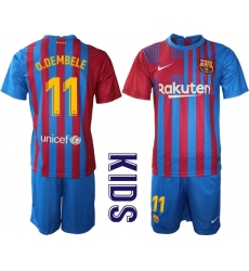 Kids Barcelona Soccer Jerseys 070