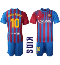 Kids Barcelona Soccer Jerseys 071