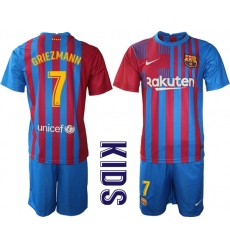 Kids Barcelona Soccer Jerseys 075