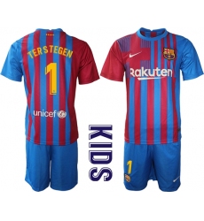 Kids Barcelona Soccer Jerseys 078
