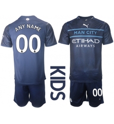 Kids Manchester City Soccer Jerseys 001 Customized