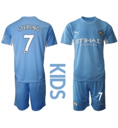 Kids Manchester City Soccer Jerseys 018