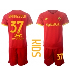 Kids Roma Soccer Jerseys 003