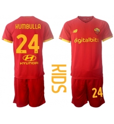 Kids Roma Soccer Jerseys 004