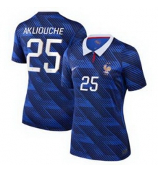 Women 25Maghnes Akliouche France Jersey 3 Women 25Maghnes Akliouche France Jersey 3