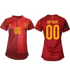 Women Spain Soccer Jerseys 001 Customized