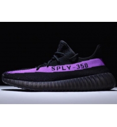Men Yeezy 350 Black Purple Shoes 566