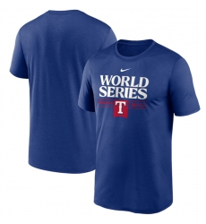 Men Texas Rangers 2023 Royal World Series Collection Dugout T Shirt