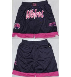 Men Minnesota Timberwolves Black 2025 Shorts 