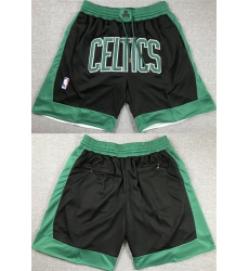 Men Boston Celtics Black Shorts  28Run Small 29