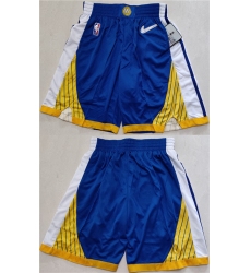 Men Golden State Warriors Blue Gold Shorts