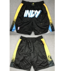 Men Indiana Pacers Black City Edition Shorts  