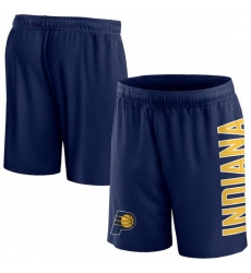 Men Indiana Pacers Navy Post Up Mesh Shorts 