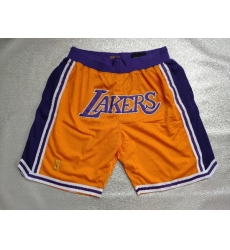 Los Angeles Lakers Basketball Shorts 011