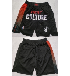Men Miami Heat Black City Edition Shorts