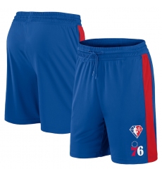 Men Philadelphia 76ers Blue With Team Logo Shorts