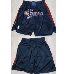 Men Philadelphia 76ers Navy City Edition Shorts