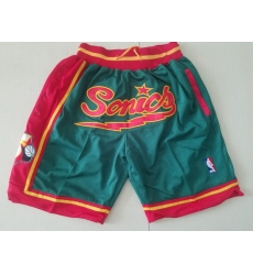 Seattle SuperSonics Basketball Shorts 004