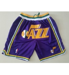 Utah Jazz Jerseys Basketball Shorts 001