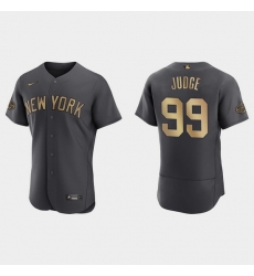 Men Aaron Judge New York Yankees 2022 Mlb All Star Game Authentic Charcoal Jersey